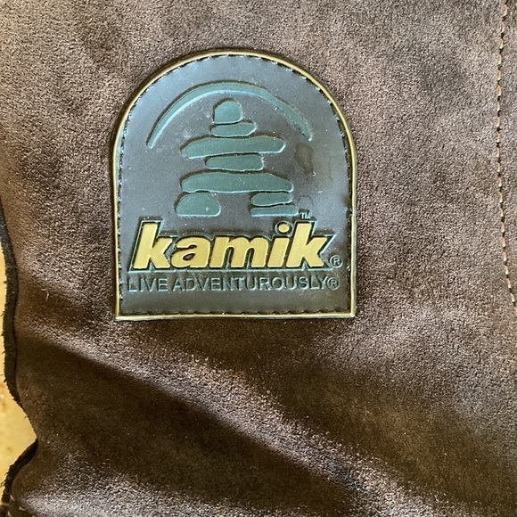 Kamik Womens Brown Suede Boots rubber, insulated Winter Snow Waterproof Size 9 - Picture 6 of 6